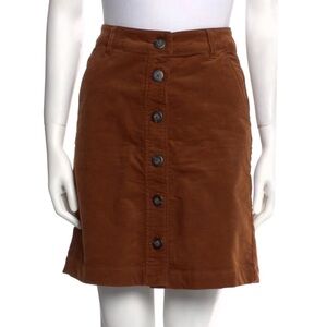 Cabi corduroy button front skirt